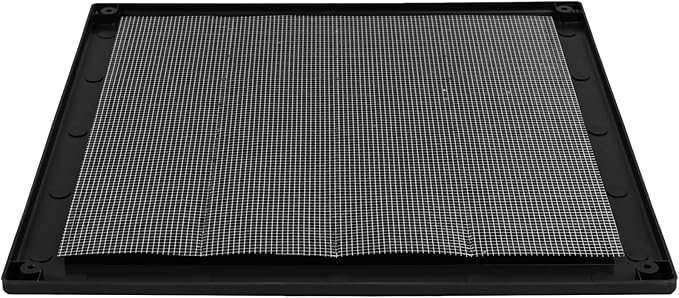 5-Pack 12" x 12" Square Air Vent Cover – Black Plastic Vent Deflector - Image 9