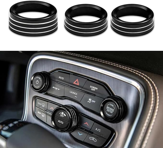 3PCS Air Conditioner Switch Button Knob Cover, Auto Accessories Climate Control by Unknown