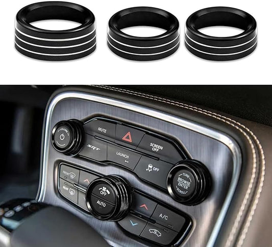 3PCS Air Conditioner Switch Button Knob Cover, Auto Accessories Climate Control by Unknown