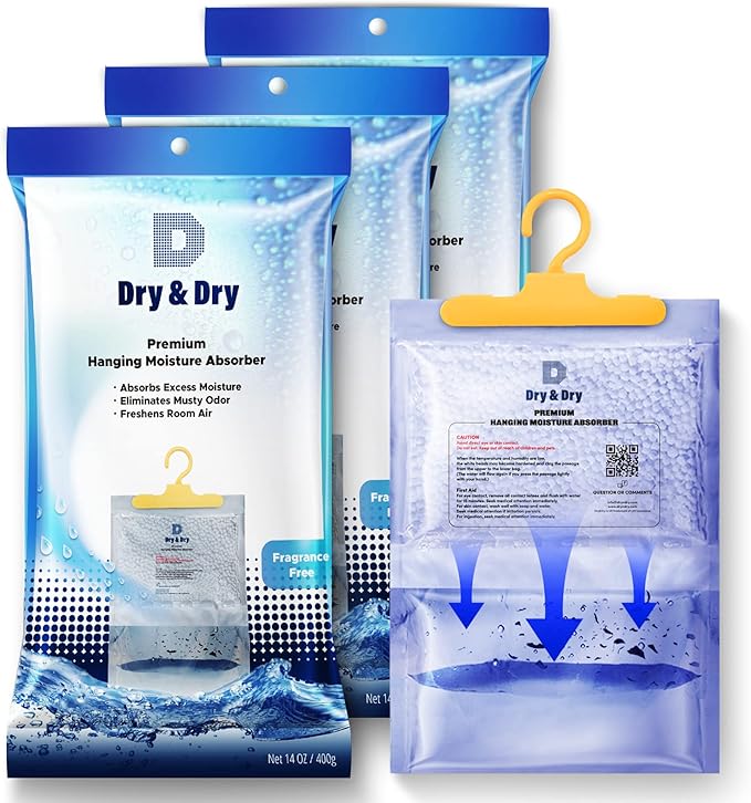 Dry & Dry 3 Packs Moisture Absorbers by DryDry