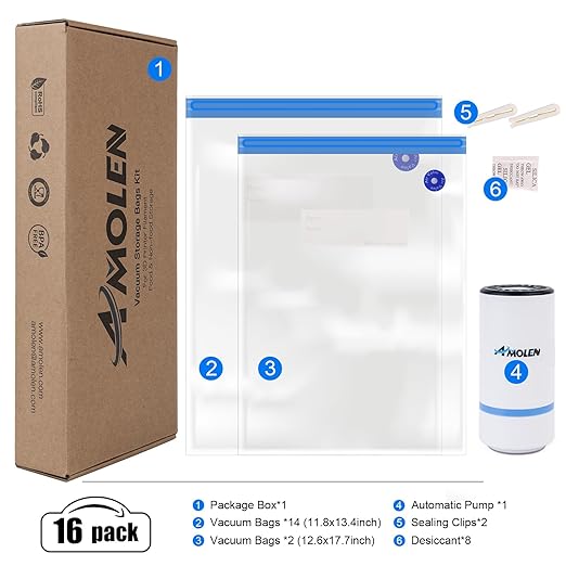 AMOLEN 28PCS Filament Vacuum Storage Kit - Image 7