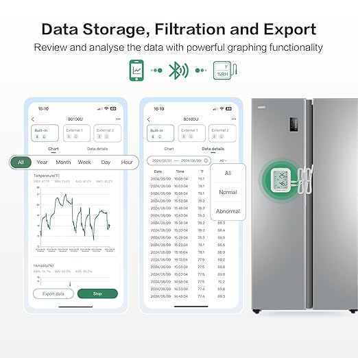 Freshliance Temperature Humidity Data Logger Recorder Bluetooth - Image 6