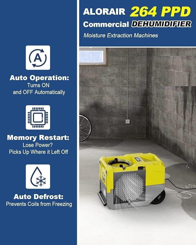 ALORAIR 264 PPD LGR Commercial Dehumidifier High Performance Industrial - Image 2