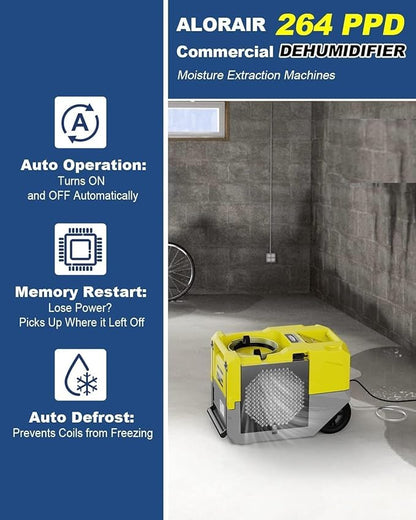 ALORAIR 264 PPD LGR Commercial Dehumidifier High Performance Industrial - Image 2