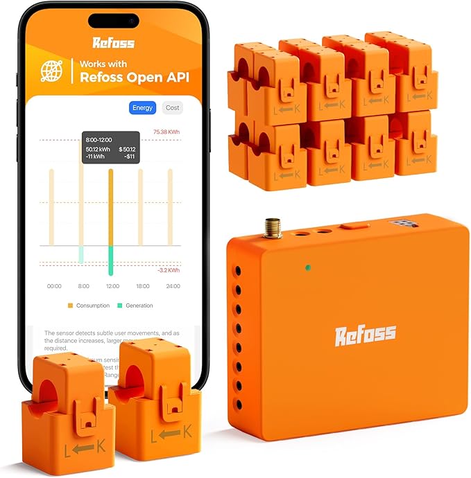 Refoss Smart Home Energy Monitor Real-Time Electricity Usage Monitor by Refoss