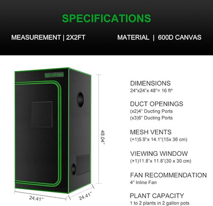 MELONFARM 2x2 Grow Tent - Image 7