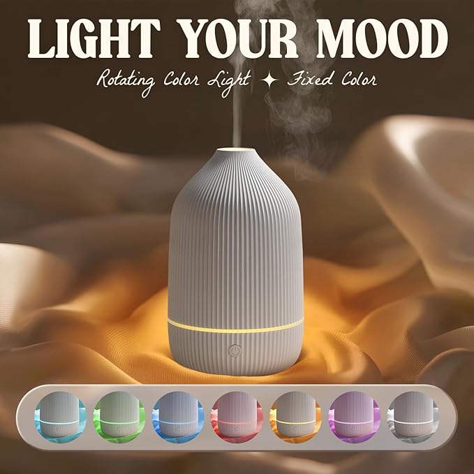 Essential Oil Diffuser, 100ml Aromatherapy Diffuser, Mini Ultrasonic Diffuser - Image 2