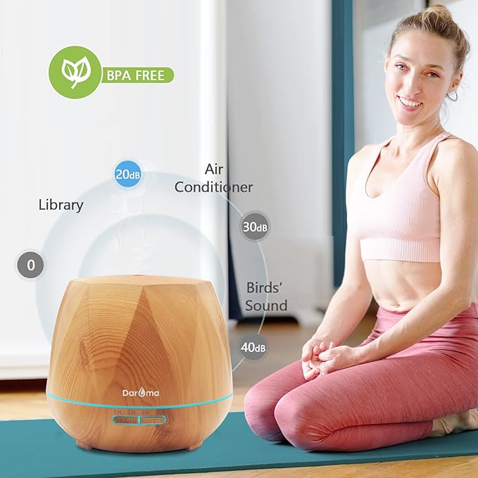 550ml Essential Oil Diffuser, DAROMA Upgraded Remote Control 6 in 1 - Image 5