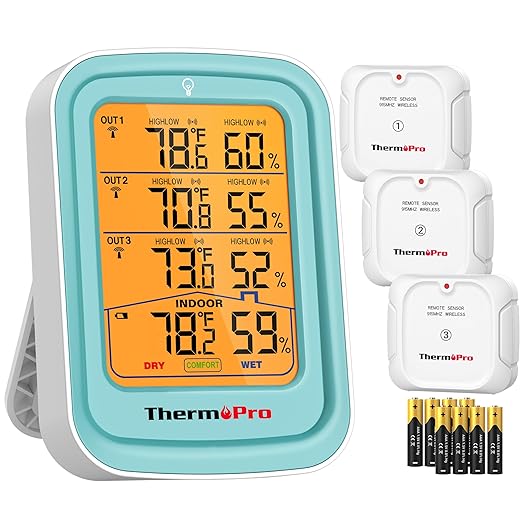 ThermoPro 500FT Indoor Outdoor Thermometer Wireless by ThermoPro