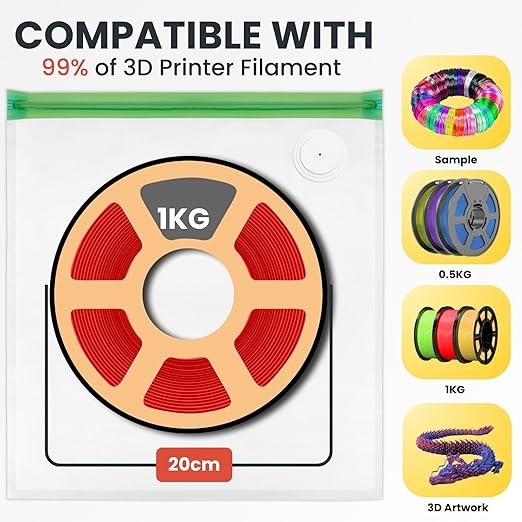 3D Printer Filament Storage Bags Vacuum Storage Bags Kit 3D Printer Accessories - Image 5