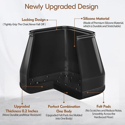 16Pcs Square Chair Leg Floor Protectors - Image 5