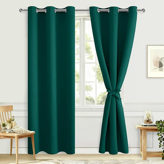 Hiasan Blackout Curtains for Bedroom, 42 x 84 Inches Long by Hiasan