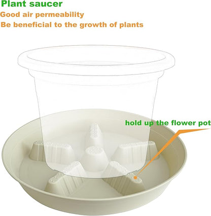4 Pack Plant Saucer 14 inch, Plastic Plant Saucers - Image 4