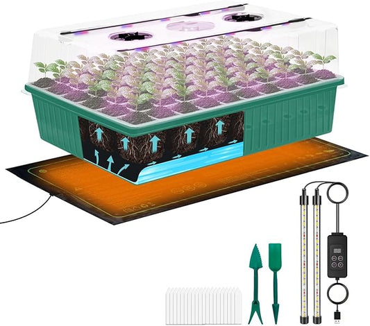 60-Cell Self-Watering Seed Starter Tray by Unknown