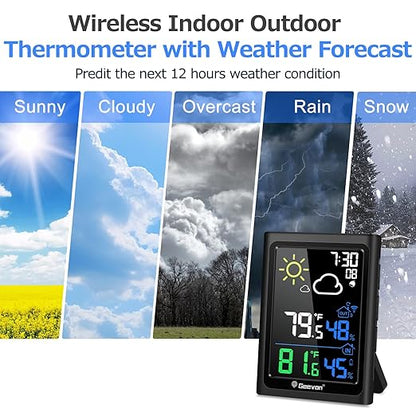 Geevon Indoor Outdoor Thermometer Wireless Weather Station - Image 9