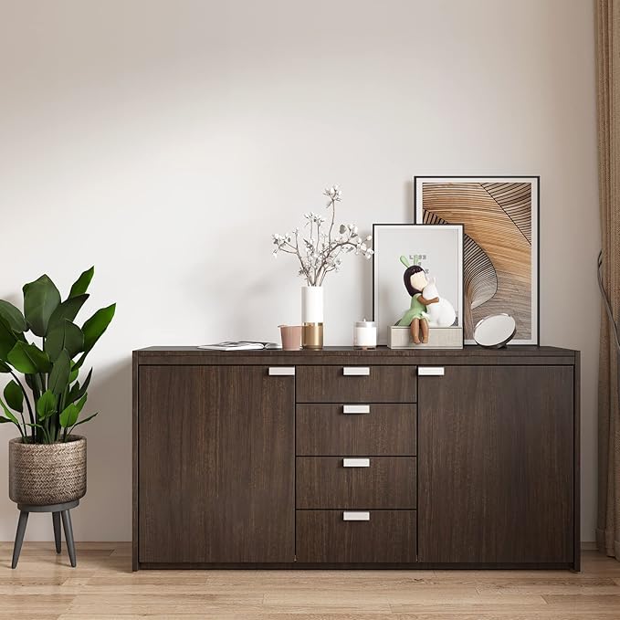 CRE8TIVE 24"x118" Thick Dark Brown Wood Peel and Stick Wallpaper Textured Dark - Image 6