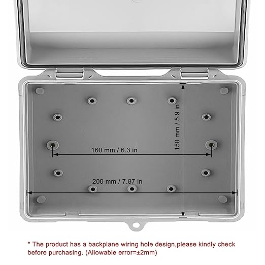 Sunnyglade ABS Plastic Dustproof Waterproof IP65 Junction Box Universal Durable - Image 4