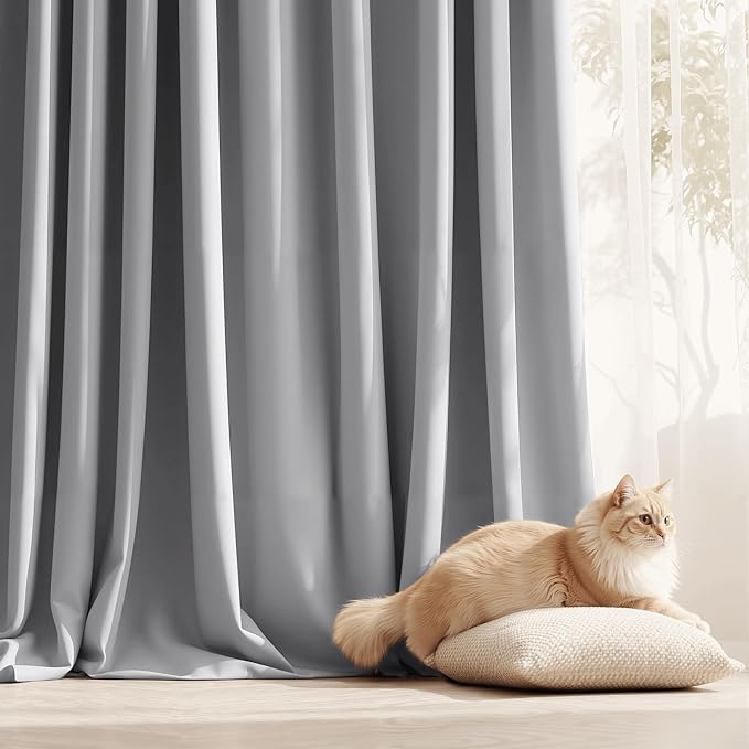 RYB HOME Outdoor Curtains for Patio Waterproof Tab Top Block Sunlight Thermal - Image 6