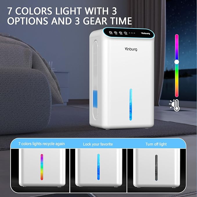 Dehumidifiers for Home 85 OZ Water Tank 800 sq. ft. Dehumidifier for Basement - Image 6