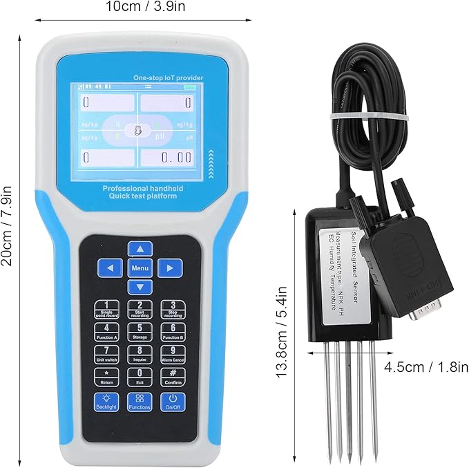 Fdit Soil Tester 240V Intelligent Npk English Version Handheld Phnitrogen Soil - Image 4