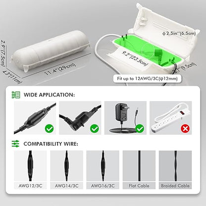 2 Pack of Outdoor IP44 Waterproof Connection Box by Restmo, Weatherproof - Image 2