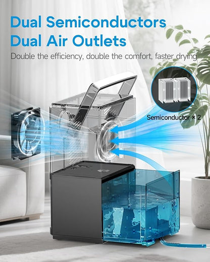 Small Dehumidifier with Drain Hose, Portable Dehumidifier - Image 4