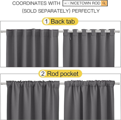 NICETOWN Blackout Curtain Panels Window Draperies - Image 2