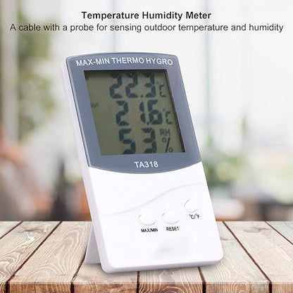 Indoor Outdoor Thermometer, Accurate Digital Hygrometer Indoor Thermometer - Image 2