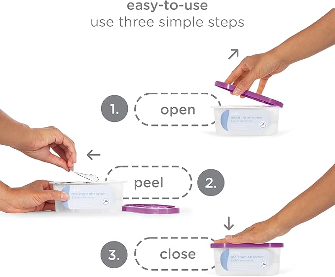 Ubbi Moisture Absorber and Odor Eliminator Tub, Attracts and Traps Excess - Image 4