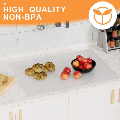 Clear Shelf Liners for Kitchen Cabinets: 17.7 Inch Wide Waterproof Drawer Liner - Image 8