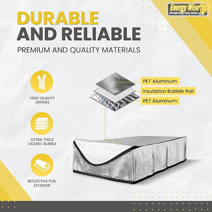 Premium Attic Door Insulation Cover, 25″x54″x11″, Extra Thick Double Bubble - Image 8