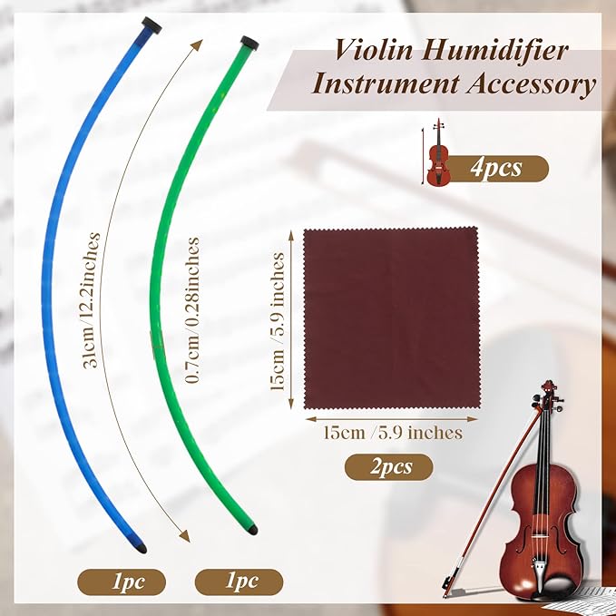 Kathfly 2 Pcs Violin Humidifier Instrument Accessory Violin Sound Hole F Hole - Image 2