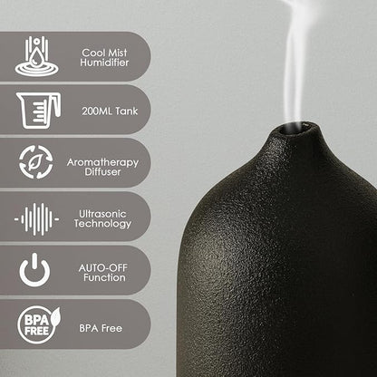 Diffuserlove Ceramic Essential Oil Diffuser Aromatherapy Diffusers - Image 3