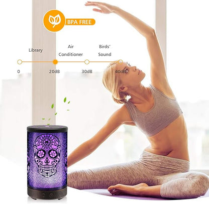 Skull Essential Oil Diffuser, Daroma 100ml Metal Aromatherapy Ultrasonic Cool - Image 5