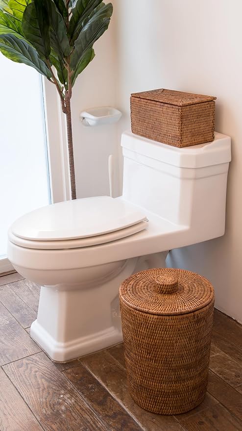 KOUBOO La Jolla Rattan Box, Toilet Roll Storage, Storage Boxes, Rattan Basket - Image 3
