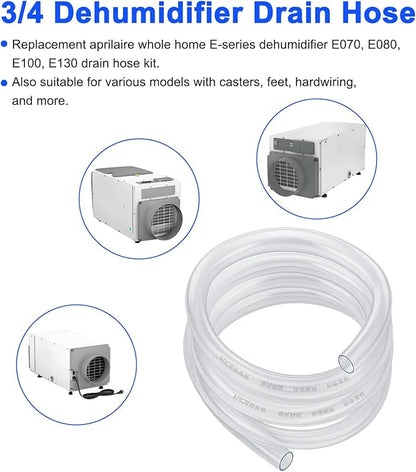 5692 Dehumidifier Drain Hose 3/4 Clear Vinyl Tubing 10 Feet & Dehumidifier - Image 2