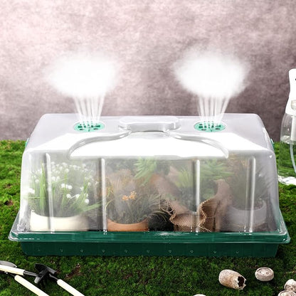 Foaincore 10 Packs 7'' Tall Humidity Vented Domes 1020 Flat Trays Cover Clear - Image 7