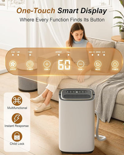 3000 Sq. Ft. Dehumidifier for Basement, 30 Pint Quiet Dehumidifiers for Home - Image 3