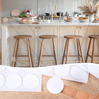 160 Pcs Small Felt Furniture Pads, Self-Adhesive EVA Foam Dot Circles, Round - Image 5