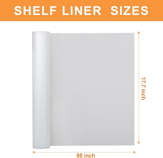 Clear Shelf Liner for Kitchen Cabinets: Translucent Easy to Cut Drawer Mat - Image 9