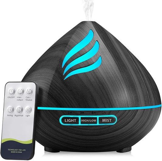 Essential Oil Scent Diffuser: 500ML Aroma Diffuser by JcrAsZZF