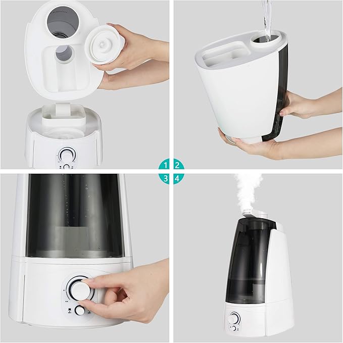 TRY & DO Plant Humidifier Indoor Double Nozzle Multi Air Humidifier - Image 5