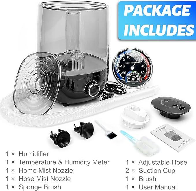 Top fill Reptile Fogger Terrariums Humidifier Fog Machine Mister - Image 7