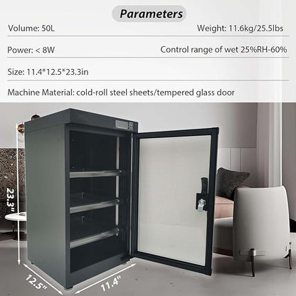 50L Digital Camera Dehumidify Storage, Dehumidifying Dry Cabinet Box, 4 Layers - Image 5