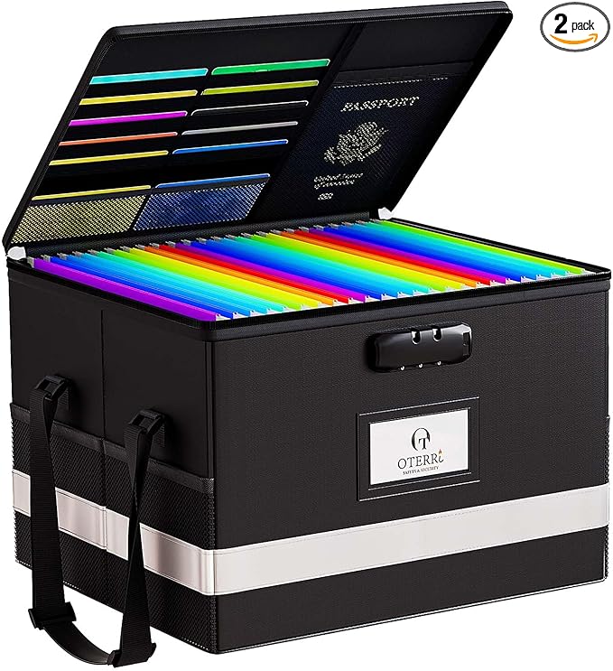 Oterri 1 Pack Fireproof Document Box by Oterri