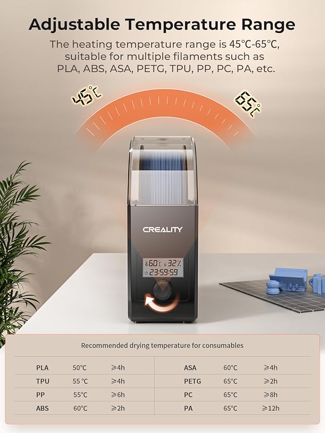 Creality Filament Dryer Box Pro, Upgraded 360° Heating - Image 5