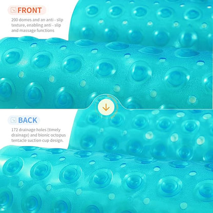 Anti-Slip Bathtub Shower mat, 39.3×15.7 inch（Approximately 100 × 40cm） Soft - Image 2