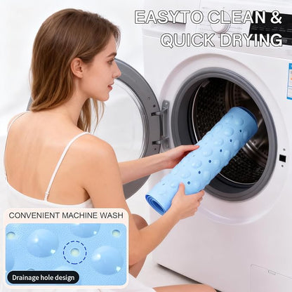 Anti-Slip Bathtub Shower mat, 39.3×15.7 inch（Approximately 100 × 40cm） Soft - Image 5