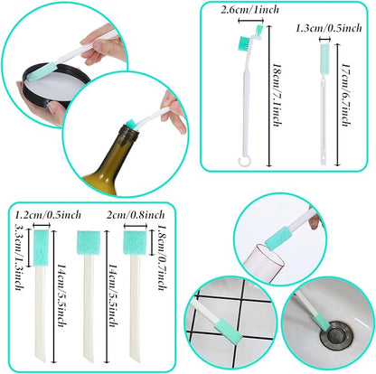 16 Pack Small Household Cleaning Brushes Crevice Cleaning Tool Deep Detail - Image 6