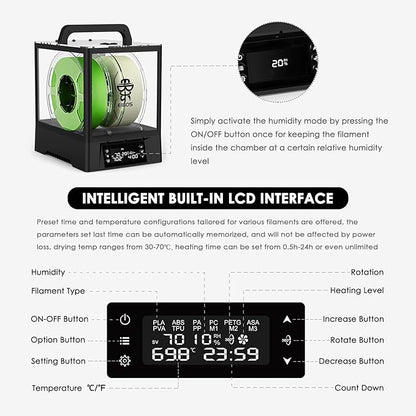 【EIBOS Upgraded 2026】 3D Printer Filament Dryer Box Polyphemus - Image 5